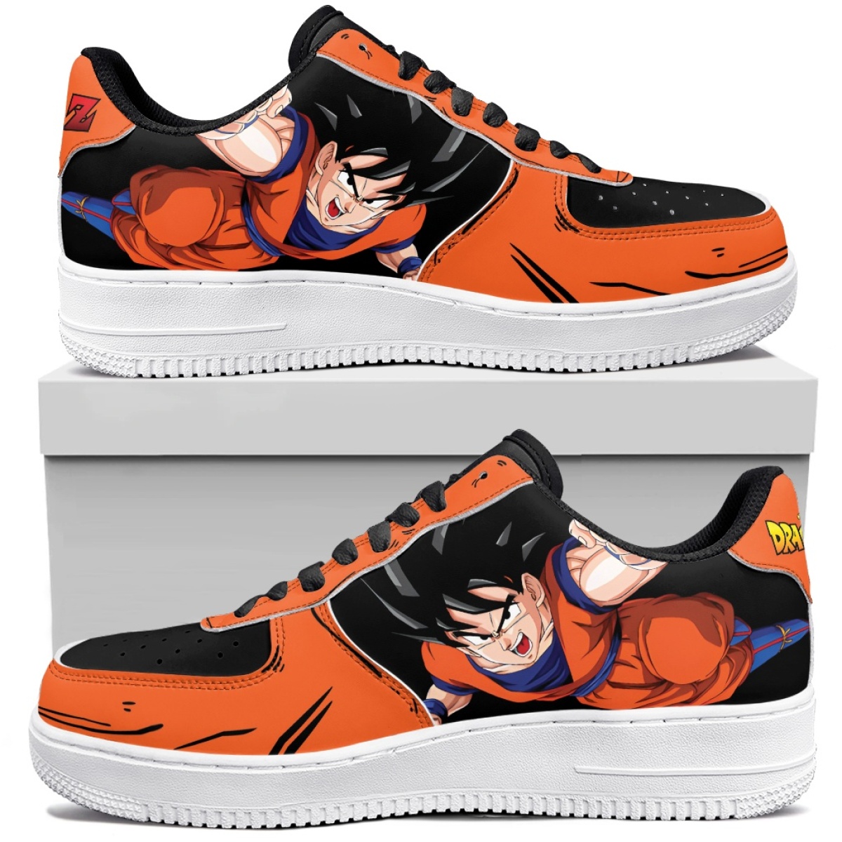 Street Fashion Anime - Sepatu Sneakers Rendah Motif Anime Dragon