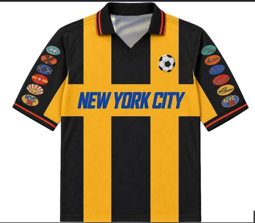 Street Fashion Nyc - Kaos Sepak Bola Retro NYC 26