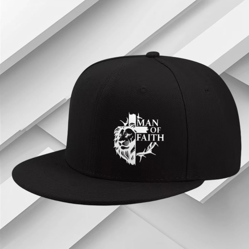 Street Fashion Co - Topi Bisbol Hip-Hop Bermotif Salib Singa,