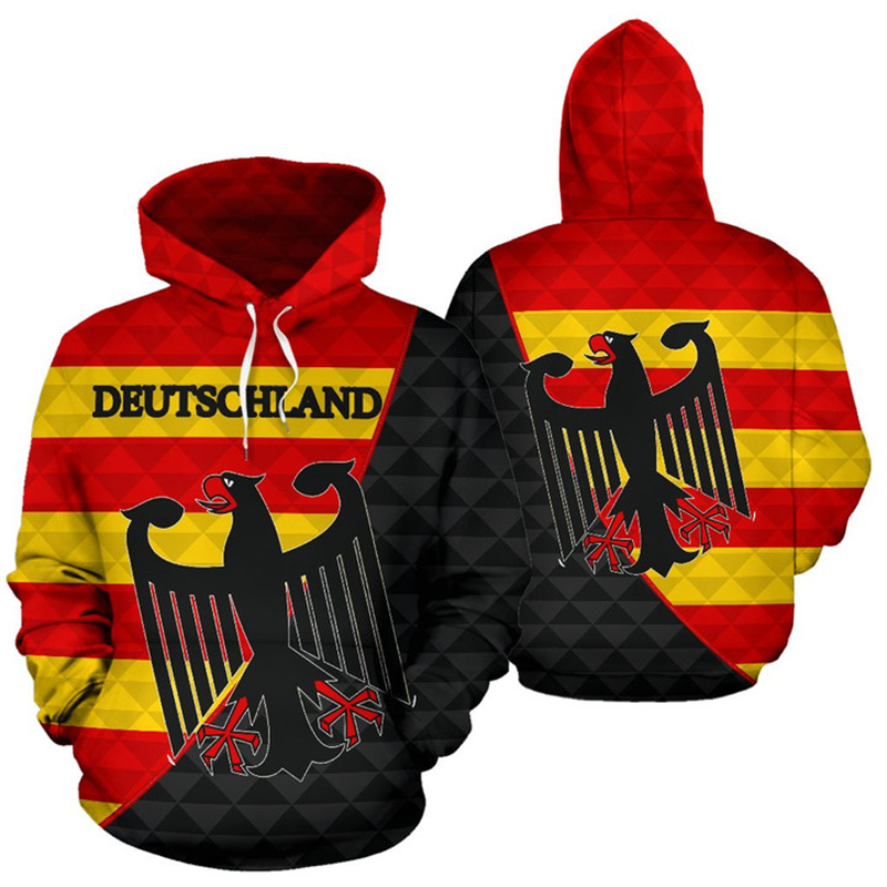 Street Fashion Germany - Novel Hoodie Pria Wanita pola desain