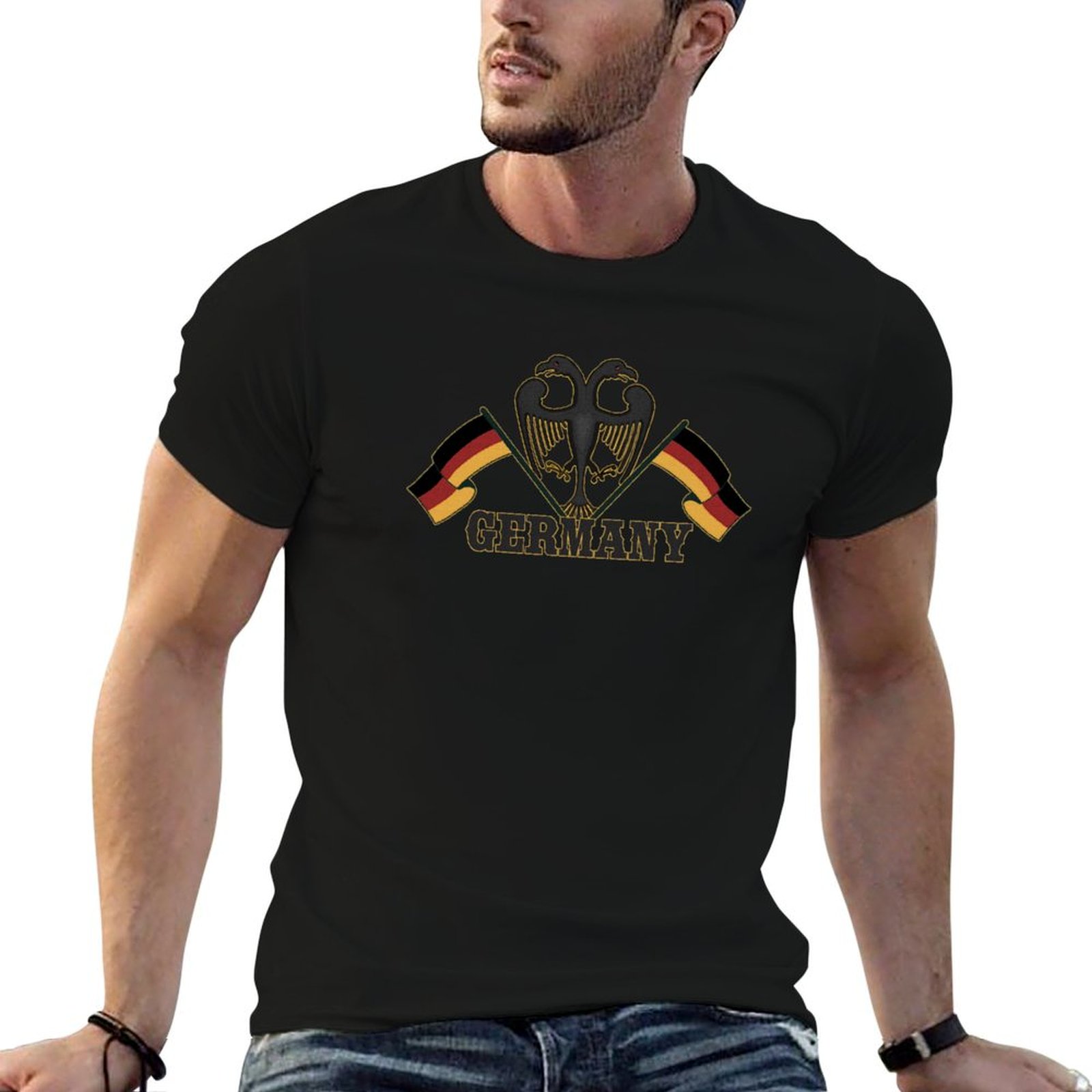 Street Fashion Germany - Bendera Jerman, Kaos Hadiah Patriotik Jerman,