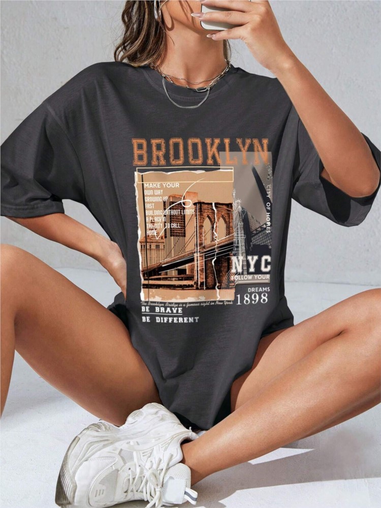 Street Fashion Nyc - Kaus katun wanita musim semi baju