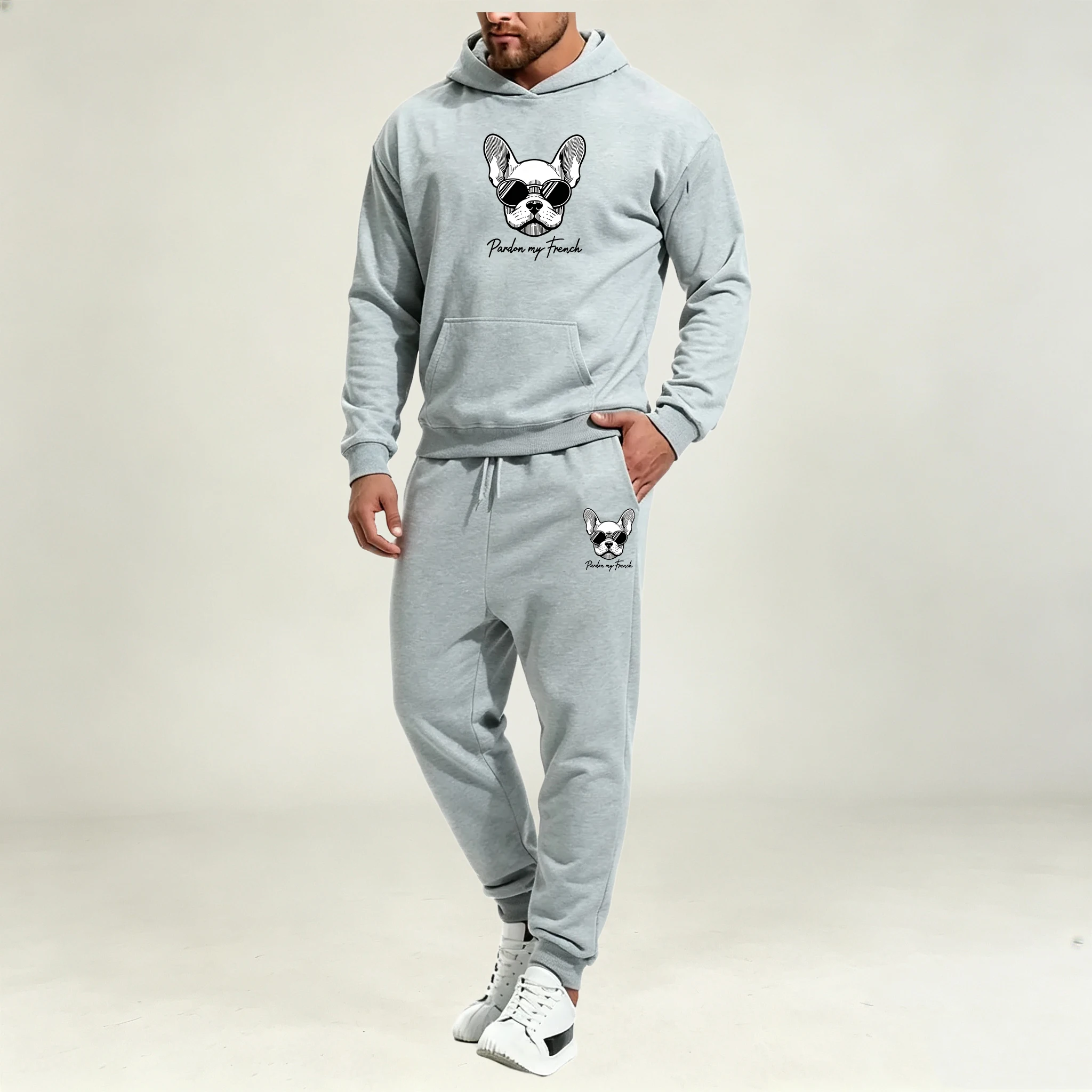 Street Fashion Clothing - Setelan Pakaian Pria 2Pcs Musim Gugur