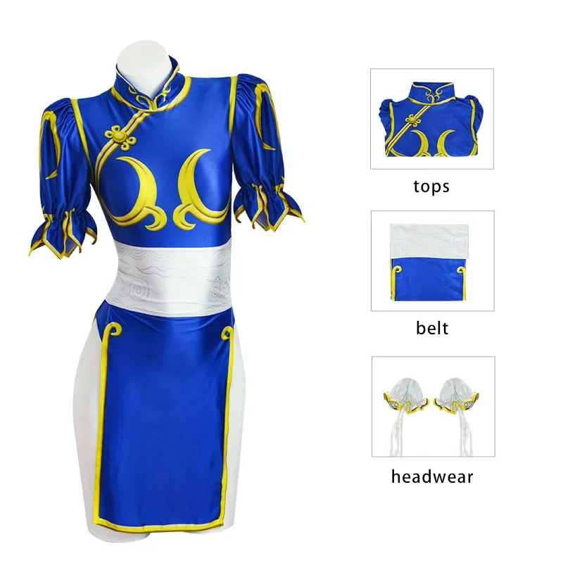 Street Fashion Anime - Kostum Cosplay Wanita Dewasa Game Fighter