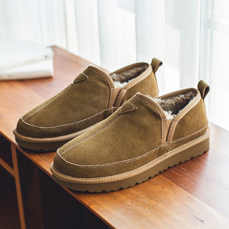 Street Fashion Female - Sepatu Bot Salju Kulit Sapi Asli