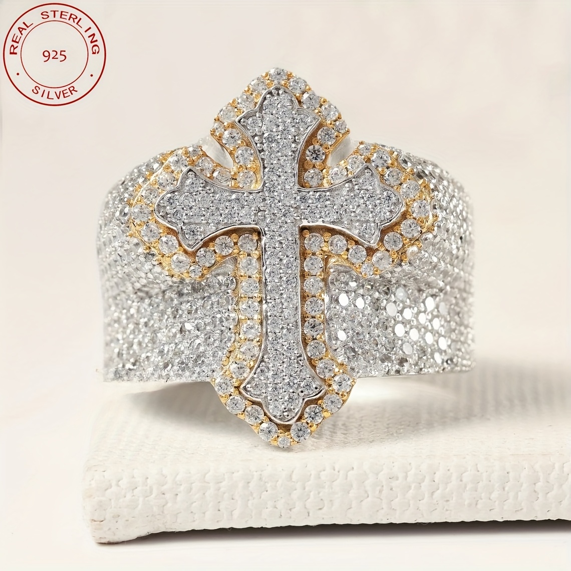 Street Fashion Rings - Cincin Salib Bertabur Batu Model Hip
