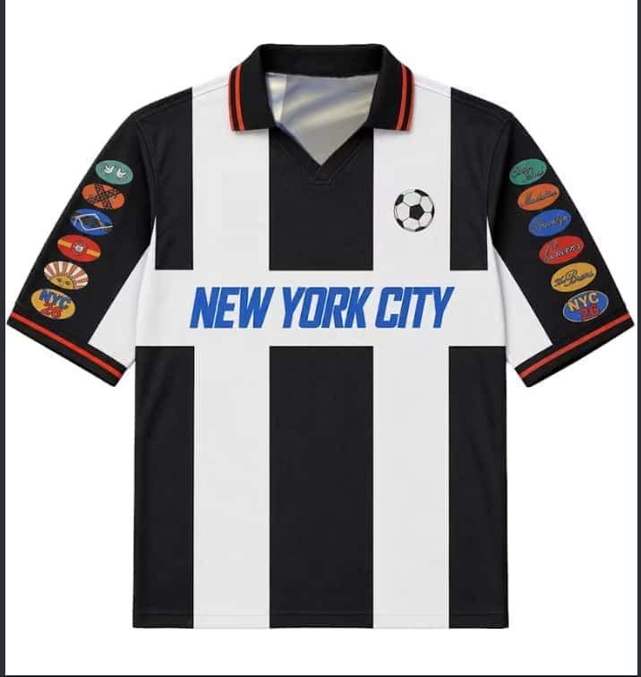 Kaos Sepak Bola Retro NYC 26 B - Street Fashion Nyc ulasan dan harga