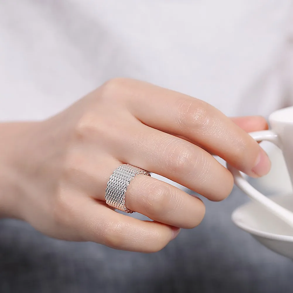 Set perhiasan retro 925 Sterli - Street Fashion Rings ulasan dan harga