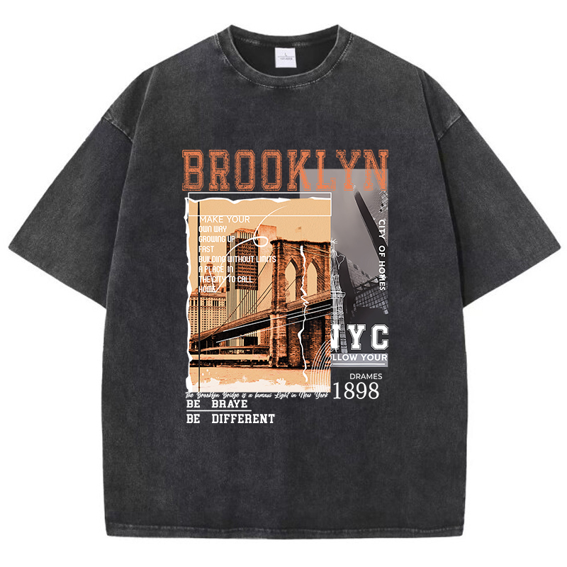 Brooklyn kaus Wanita lengan pe - Street Fashion Nyc ulasan dan harga