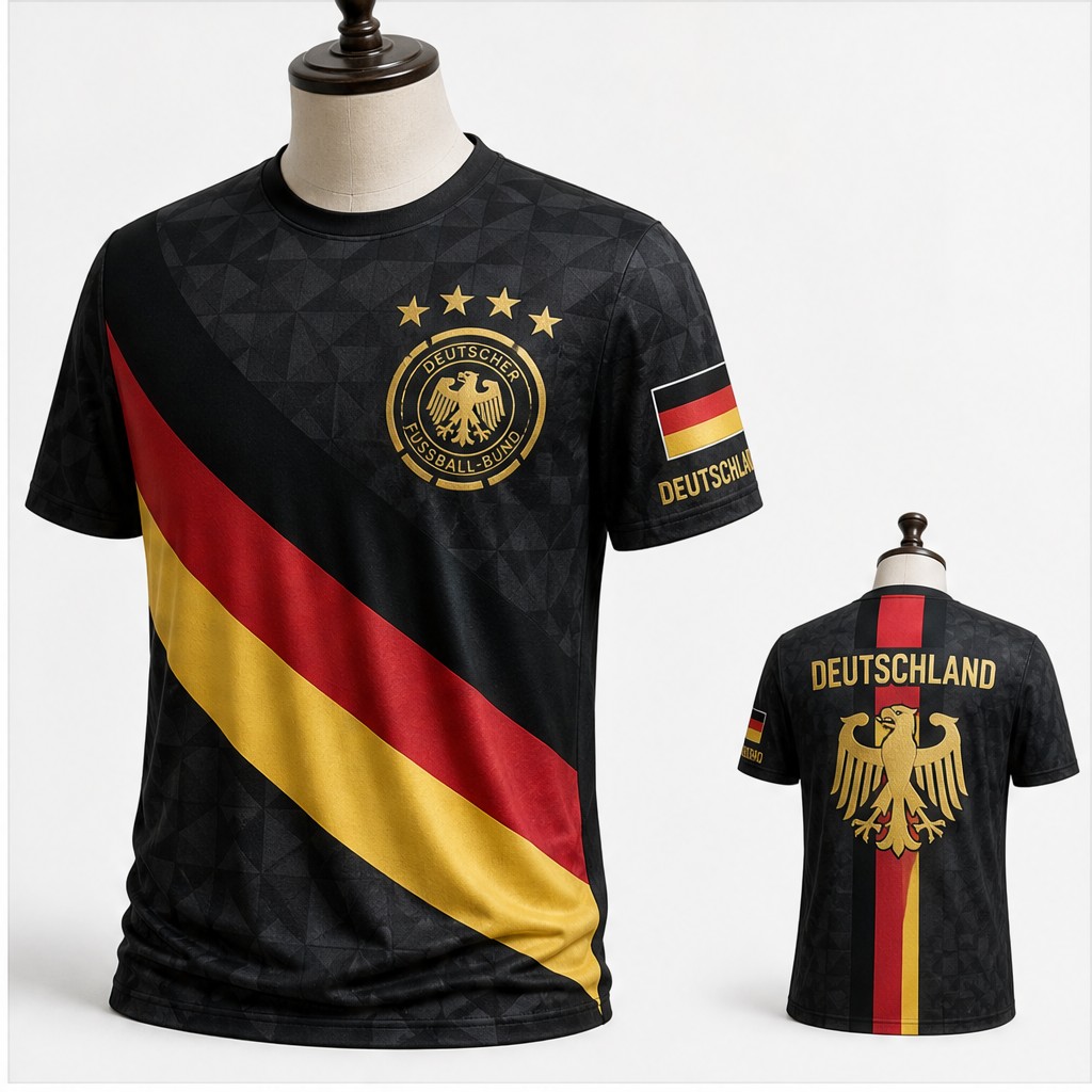 Kaos Pria Jerman Kerah Bulat H - Street Fashion Germany ulasan dan harga