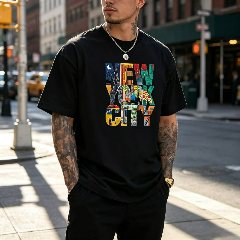 Kaus Grafis NEW YORK CITY untu - Street Fashion Nyc ulasan dan harga