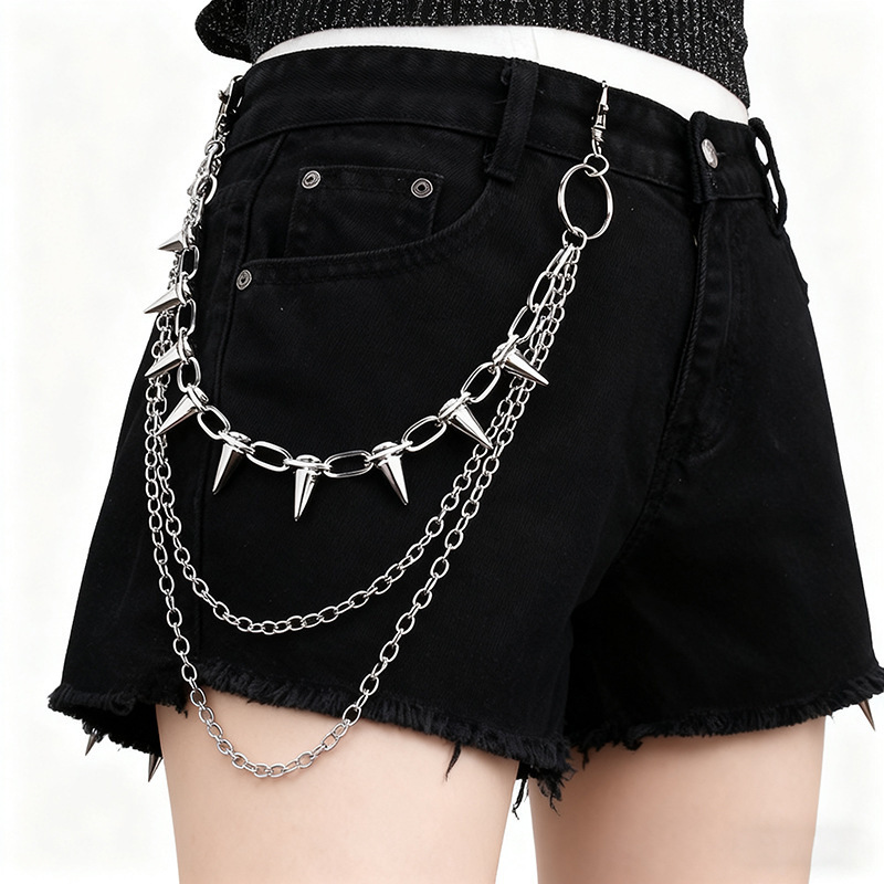 Rantai Pinggang Unisex Hip Hop - Street Fashion Rings ulasan dan harga