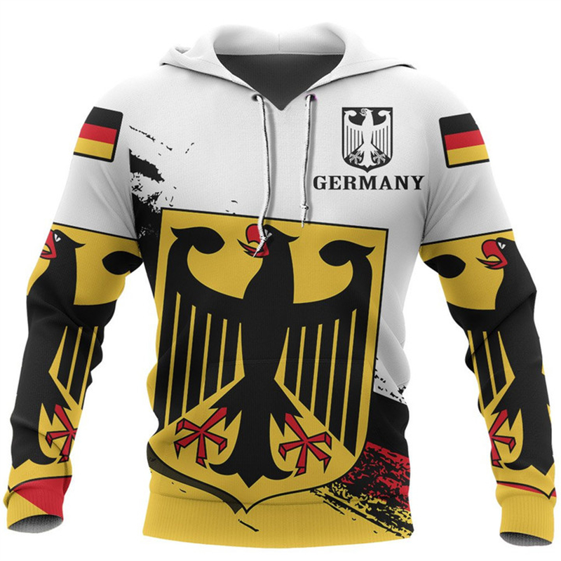 Novel Hoodie Pria Wanita pola  - Street Fashion Germany ulasan dan harga