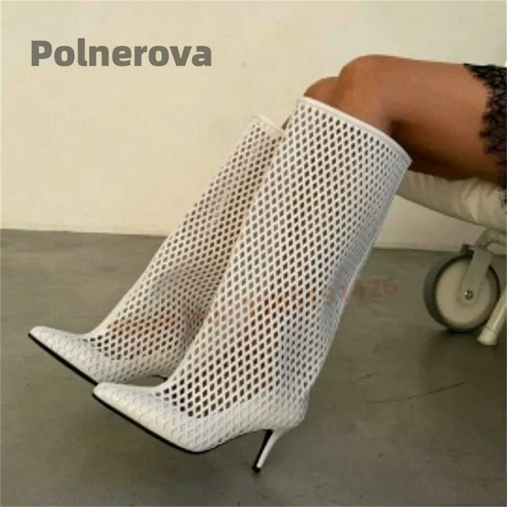 Sepatu Bot Kulit Berlubang Set - Street Fashion Female ulasan dan harga