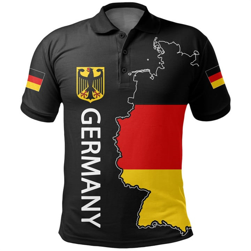Kaus Polo Lambang Jerman untuk - Street Fashion Germany ulasan dan harga