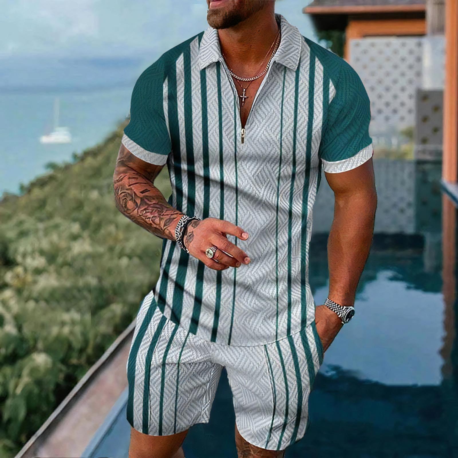 Kemeja Polo Pria Set Lengan Pe - Street Fashion Clothing ulasan dan harga