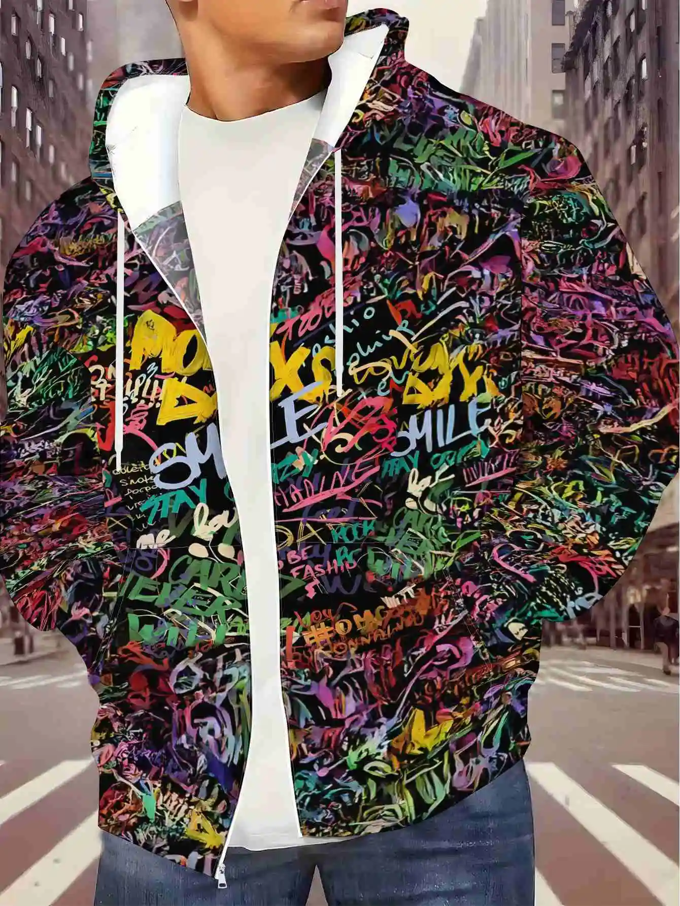 Jaket Hoodie Windbreaker Stree - Street Fashion Vogue ulasan dan harga