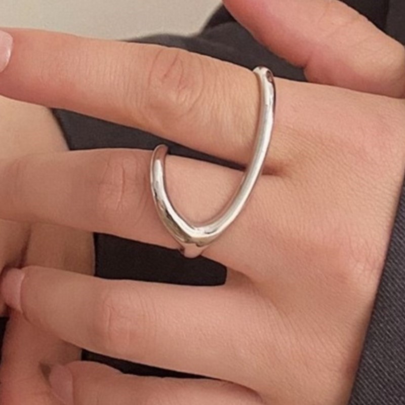 PANJBJ Cincin Silang Garis Per - Street Fashion Rings ulasan dan harga