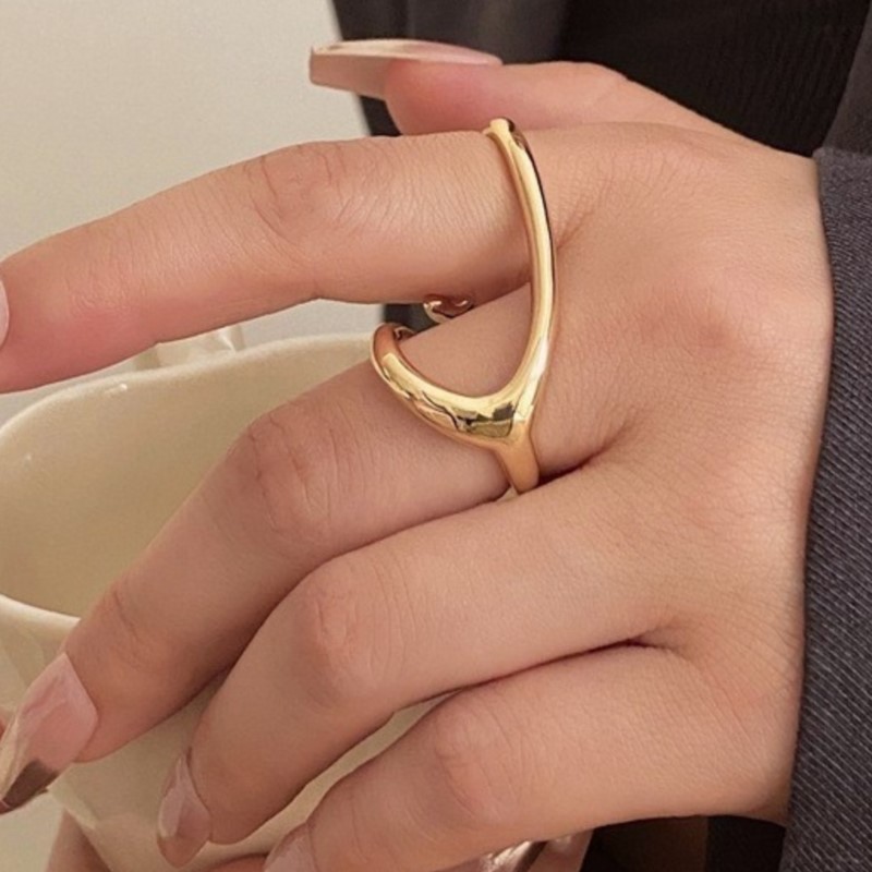 PANJBJ Cincin Silang Garis Per - Street Fashion Rings ulasan dan harga