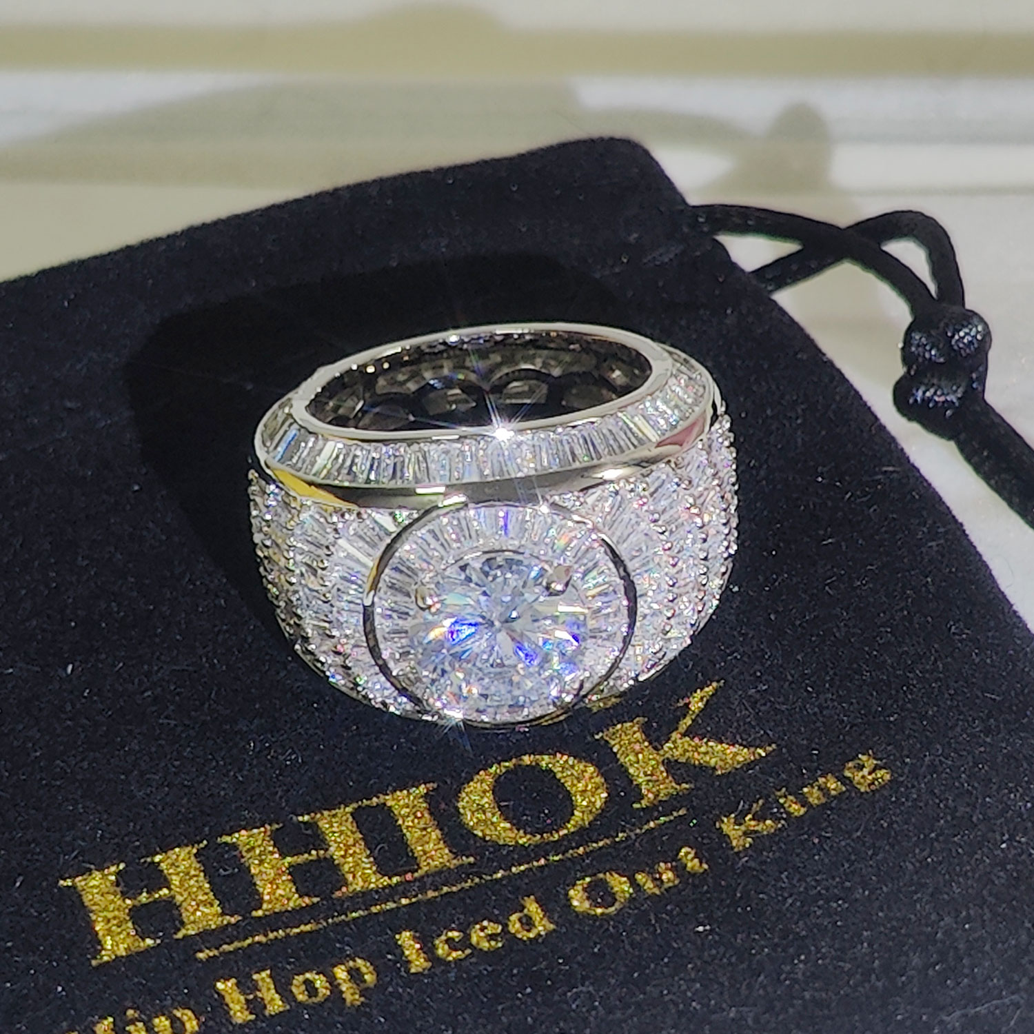 Perak/18k kluster berlapis ema - Street Fashion Rings ulasan dan harga