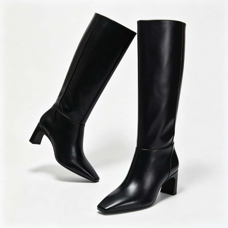 Sepatu Bot Wanita Hak Kitten K - Street Fashion Female ulasan dan harga