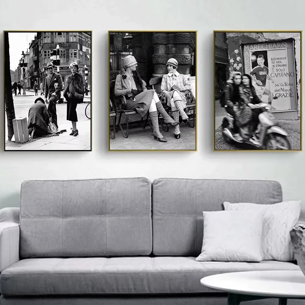 Mode Cetak Fotografi Vintage H - Italy Fashion Street ulasan dan harga