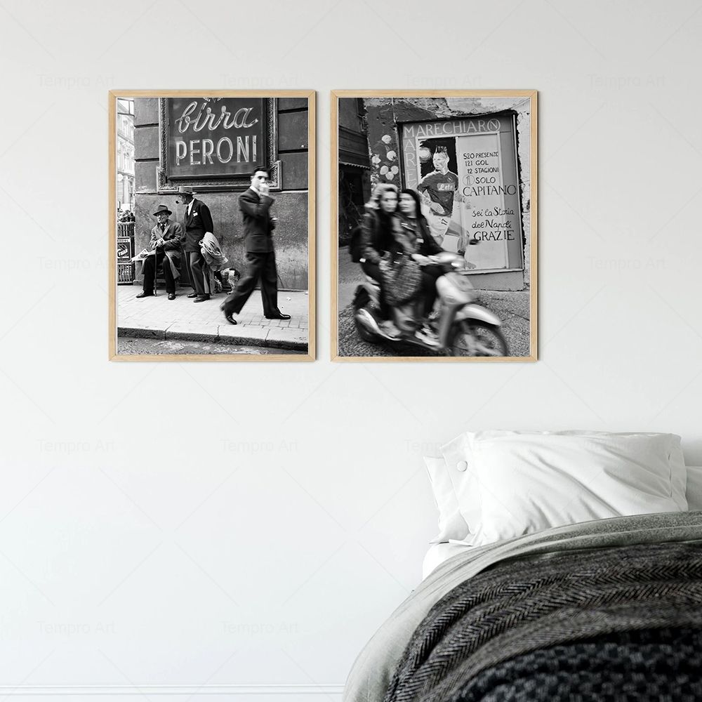 Mode Hitam dan Putih Cetak Fot - Italy Fashion Street ulasan dan harga