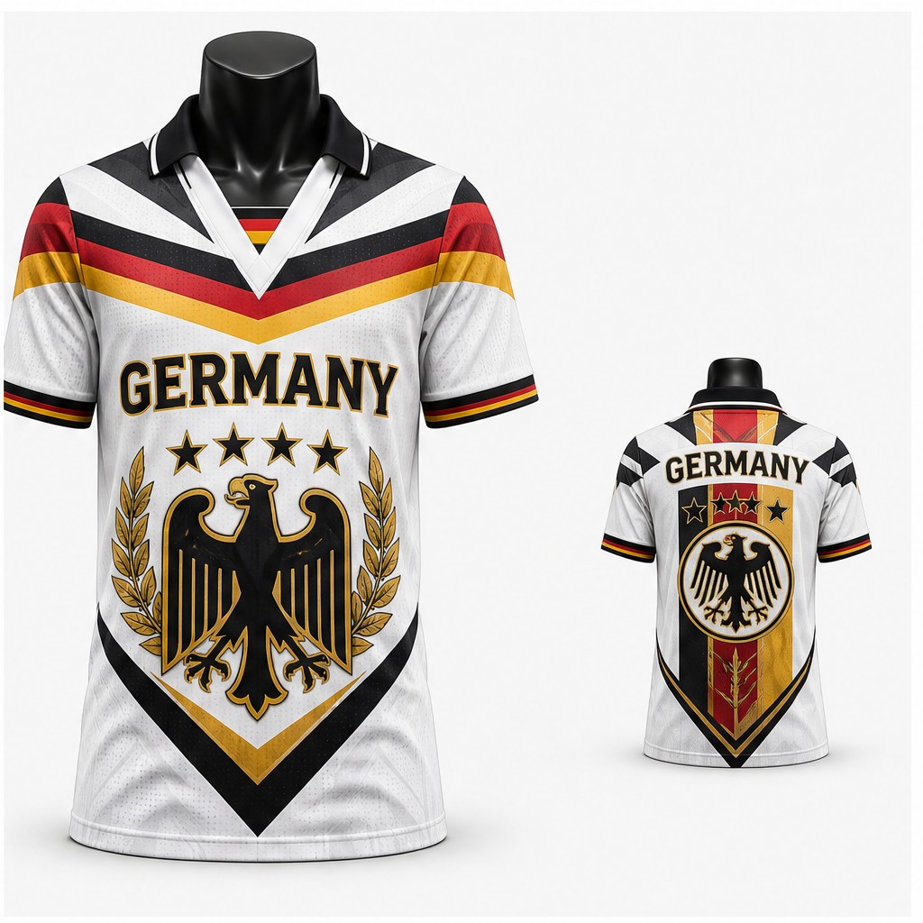 Kaos Polo V-Neck Lengan Pendek - Street Fashion Germany ulasan dan harga