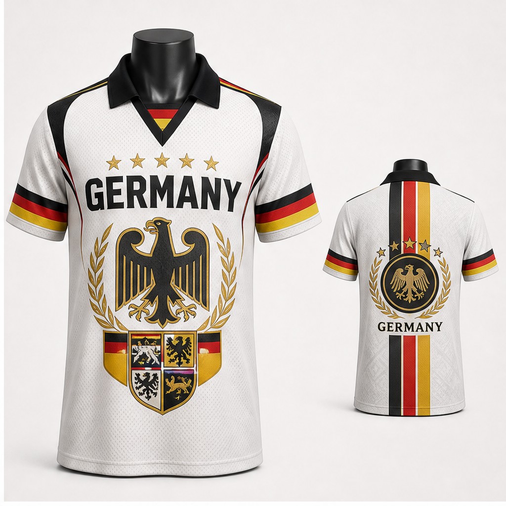 Kaos Polo V-Neck Lengan Pendek - Street Fashion Germany ulasan dan harga