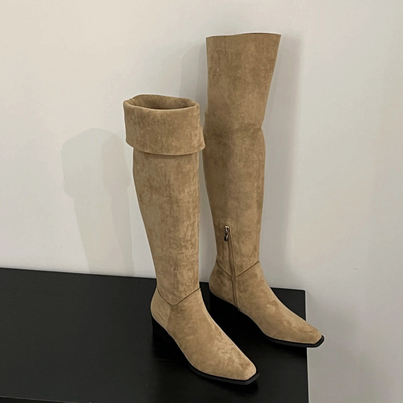 Sepatu Bot Tinggi Wanita Model - Street Fashion Female ulasan dan harga