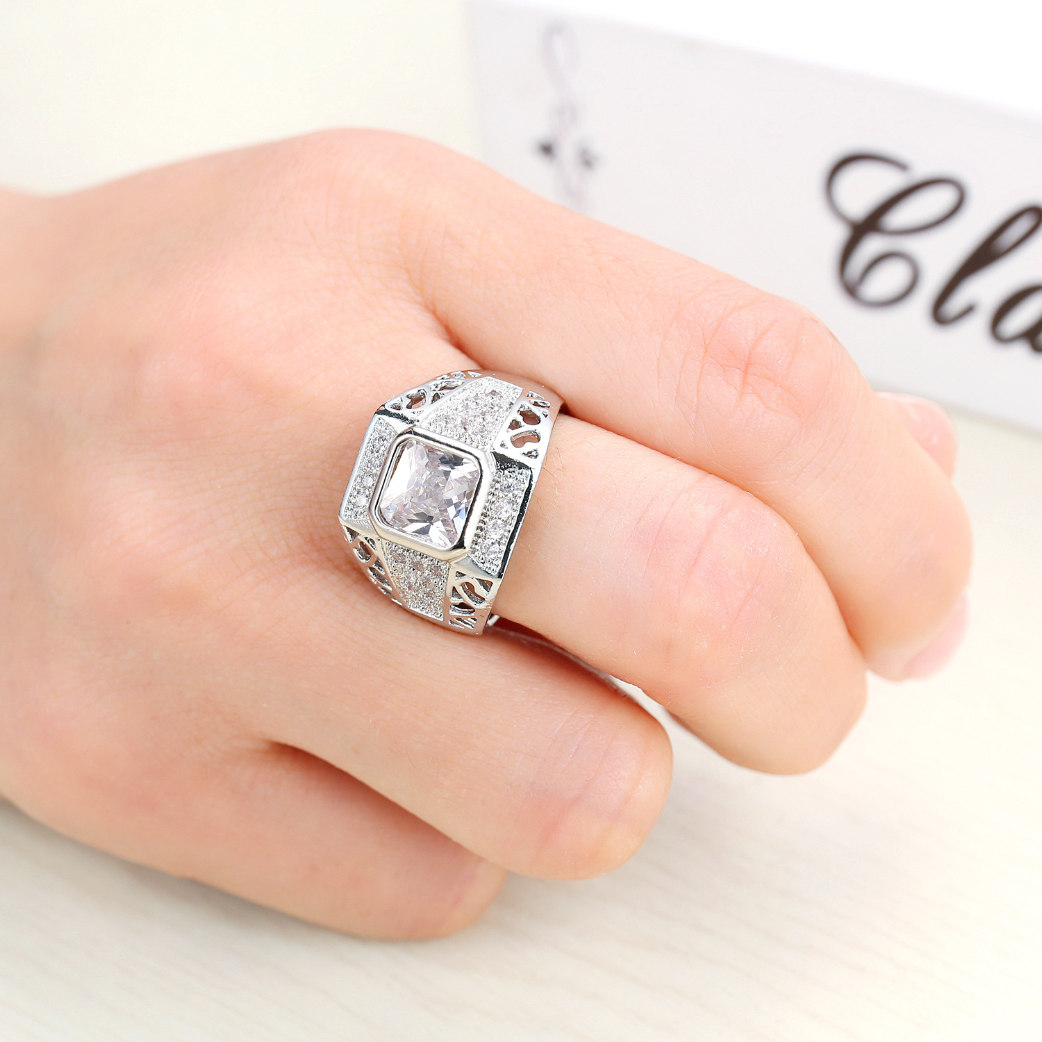 Cincin Hip Hop Perak Sterling  - Street Fashion Rings ulasan dan harga